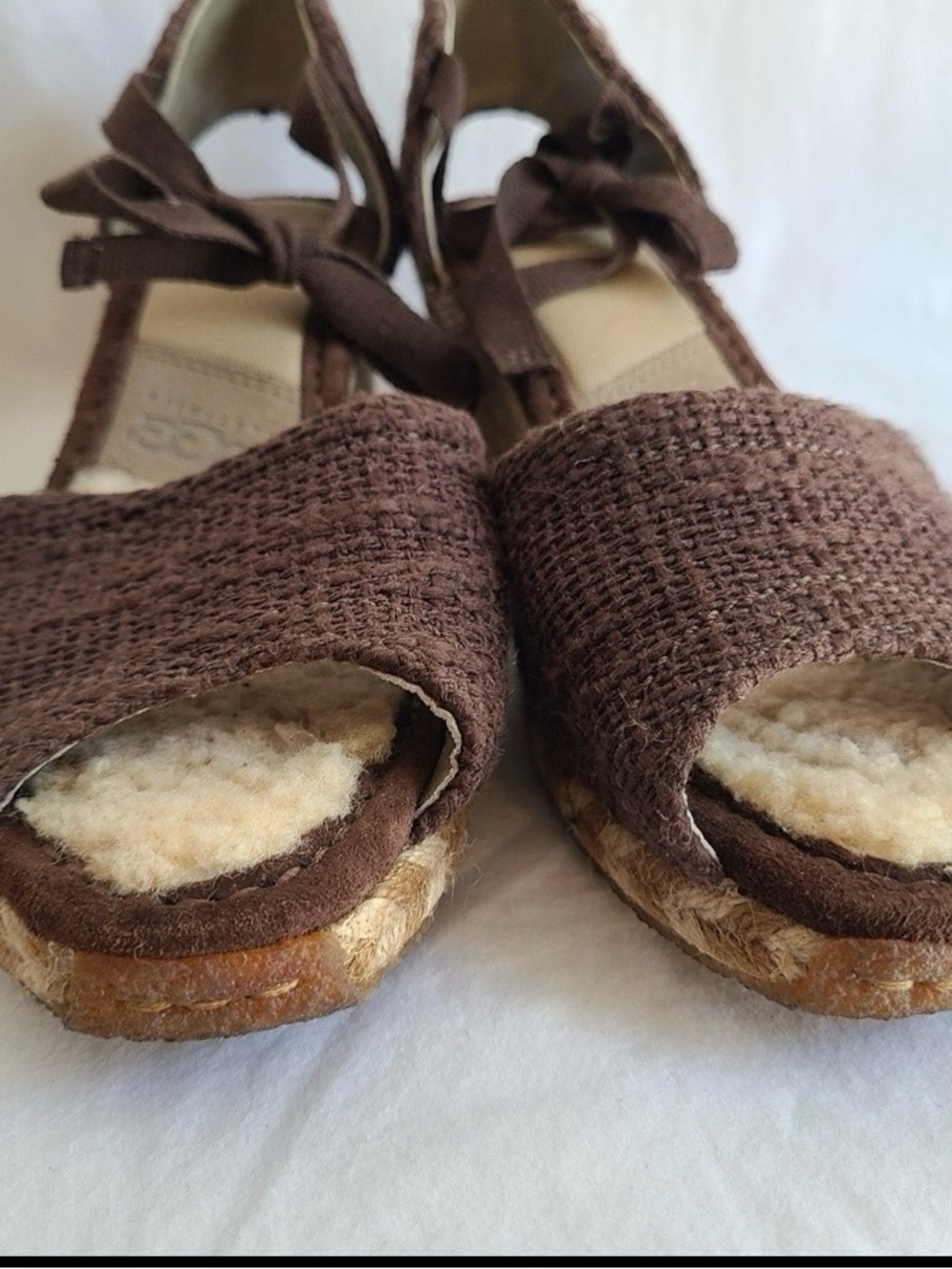 UGG Australia Ankle Strap Wedge Delmar Espadrille Sandals